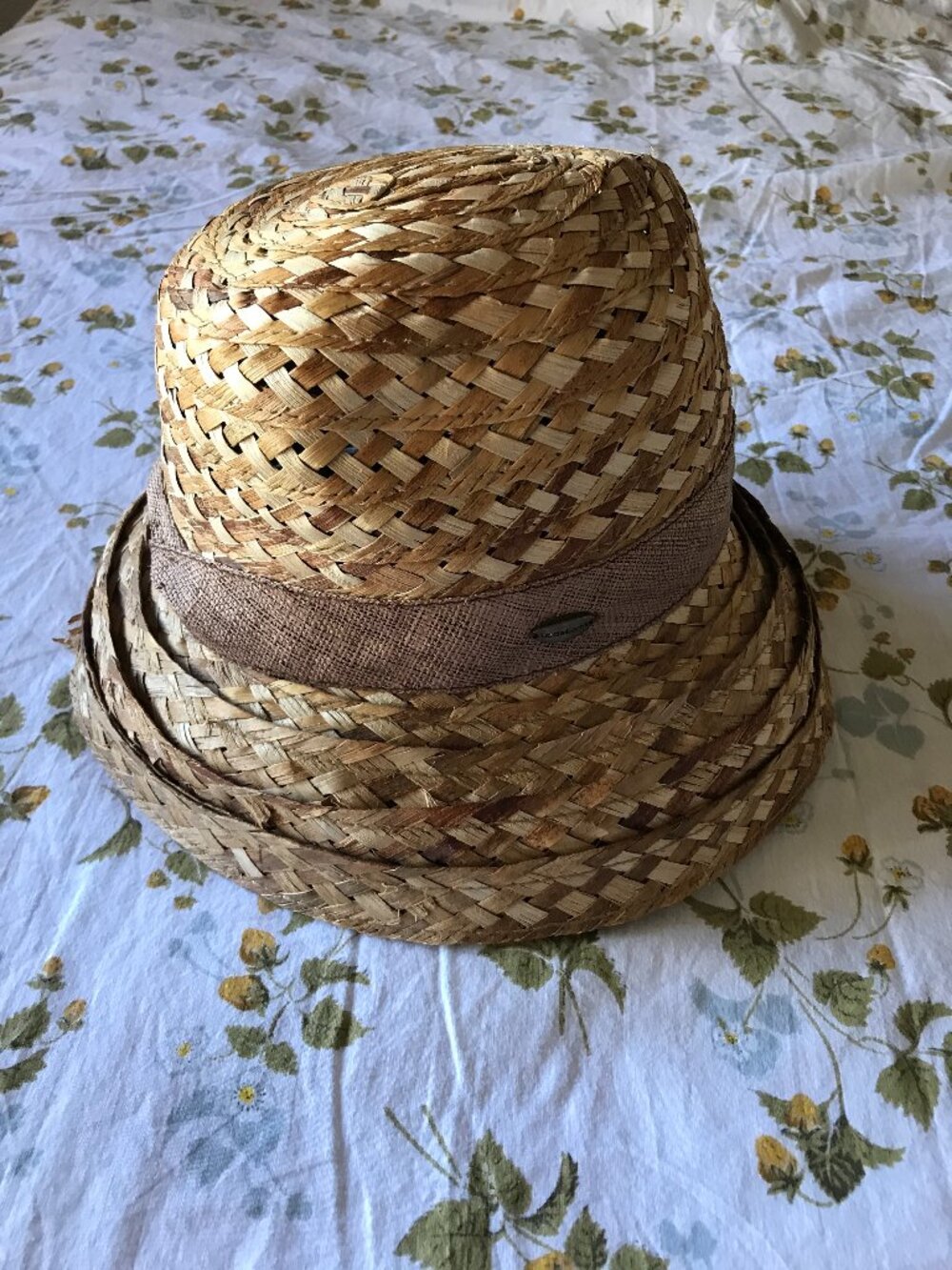 Vintage 70s Liz Claiborne Raffia Hat - Size S/M